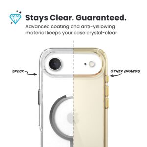 Coque iPhone 17 Air transparent et argent Presidio Perfect Clear MagSafe Speck