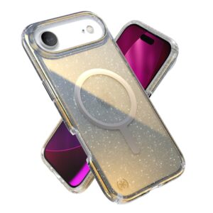 Coque iPhone 17 Air paillette et argent Presidio Lux MagSafe Speck
