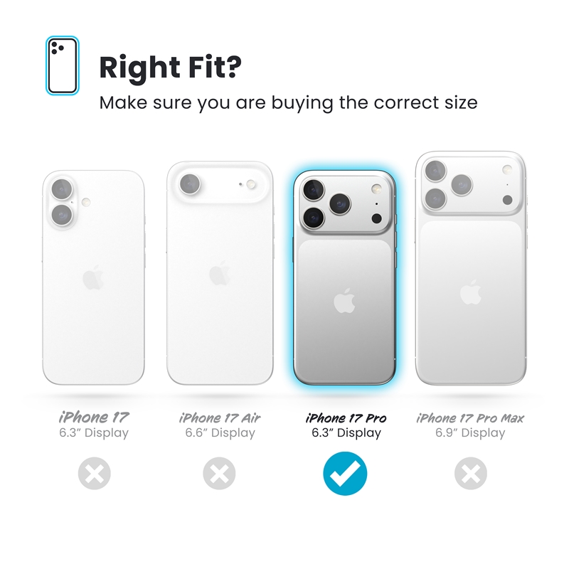 Coque iPhone 17 Pro Presidio2 Grip ClickLock MagSafe noir Speck