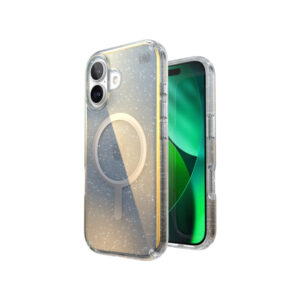 Coque iPhone 17 Presidio Lux MagSafe paillette argent Speck