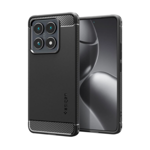 Coque Rugged Armor Spigen pour Xiaomi 14T noir mat