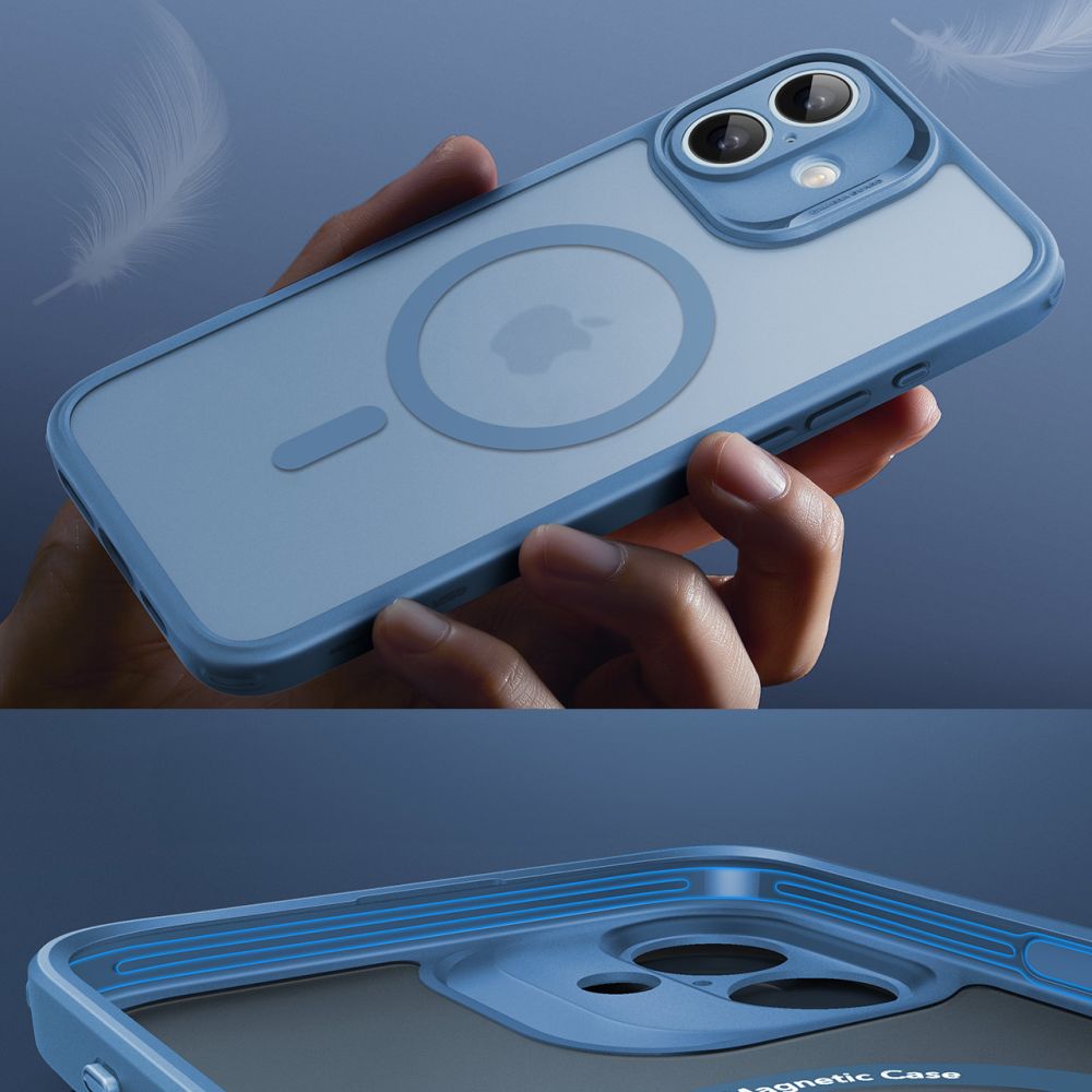 Coque iPhone 16 MagSafe ESR Classic Pro – Bleu Givré