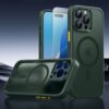 Coque iPhone 16 Pro MagSafe ESR Classic Pro – Vert Givré