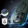 Coque iPhone 16 Pro MagSafe ESR Classic Pro – Vert Givré