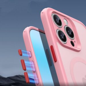 Coque iPhone 16 Pro Max MagSafe ESR Classic Pro – Rose Givré