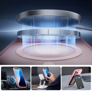 Coque iPhone 16 Pro Max MagSafe ESR Classic Pro – Rose Givré