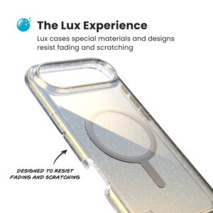 Coque iPhone 17 Air paillette et argent Presidio Lux MagSafe Speck