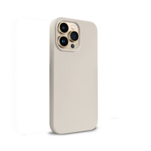 Coque en silicone liquide Crong pour iPhone 14 Pro Max pierre - case-minute