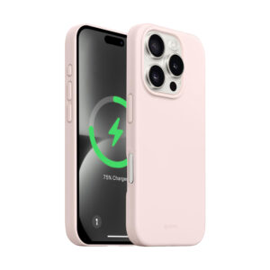 Coque MagSafe Crong pour iPhone 16 Pro rose pâle - case-minute