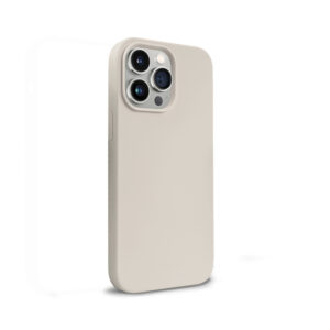 Coque en silicone liquide Crong pour iPhone 14 Pro Max pierre - case-minute