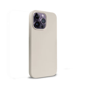 Coque en silicone liquide Crong pour iPhone 14 Pro Max pierre - case-minute