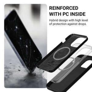 Coque MagSafe Crong pour iPhone 14 Pro Max noir - case-minute