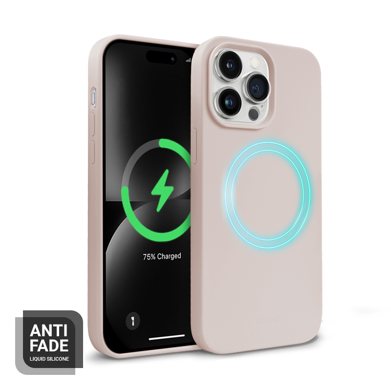 Coque MagSafe Crong pour iPhone 14 Pro Max rose bonbon - case-minute