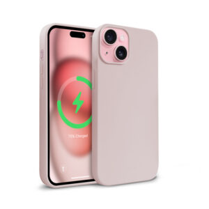 Coque MagSafe Crong pour iPhone 15 rose bonbon - case-minute