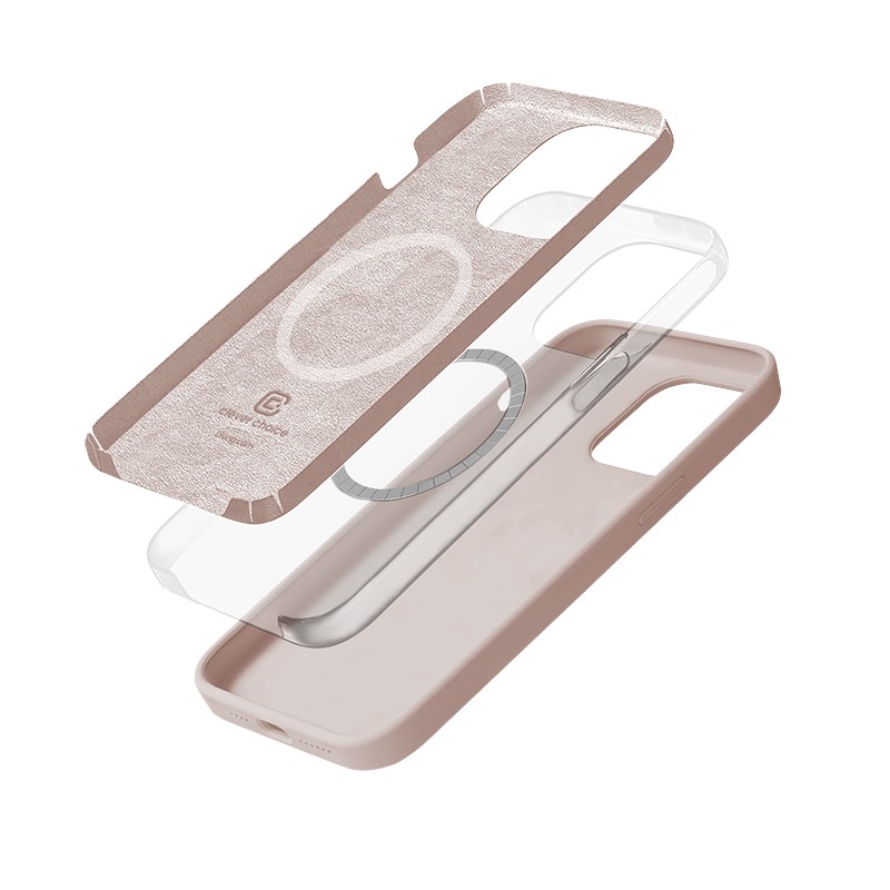 Coque MagSafe Crong pour iPhone 14 Pro Max rose bonbon - case-minute