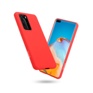 Coque flexible Crong pour Huawei P40 Pro rouge - case-minute