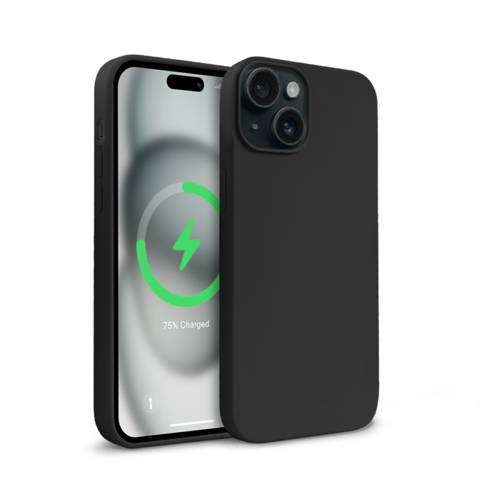 Coque MagSafe Crong pour iPhone 15 Plus noir - case-minute