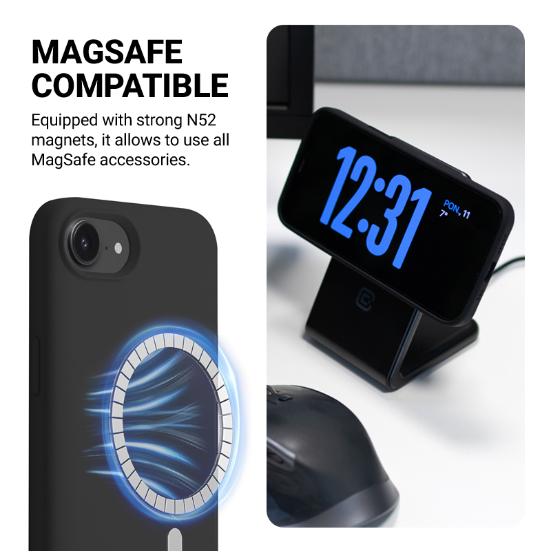 Coque MagSafe Crong pour iPhone 16e beige pierre - case-minute