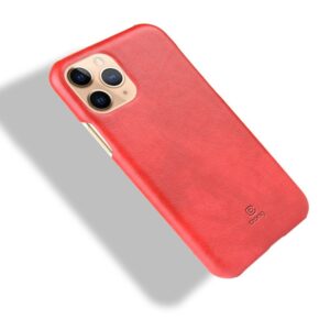 Coque en cuir rouge ESSENTIAL Crong pour iPhone 11 Pro - case-minute
