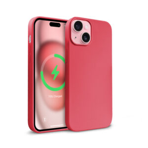 Coque MagSafe Crong pour iPhone 15 Plus rose - case-minute