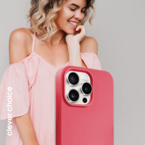 Coque MagSafe Crong pour iPhone 15 Pro rose - case-minute