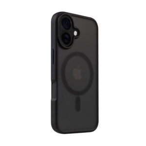 Coque Crong Hybrid Frost MagSafe pour iPhone 16 noire - case-minute