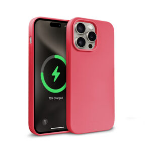 Coque MagSafe Crong pour iPhone 15 Pro rose - case-minute