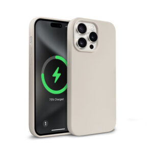 Coque MagSafe Crong pour iPhone 15 Pro Stone Beige - case-minute