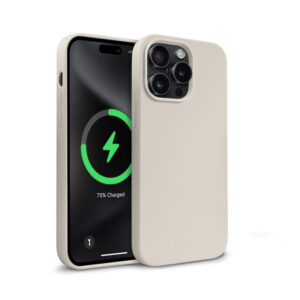 Coque MagSafe Crong pour iPhone 15 Pro Stone Beige - case-minute