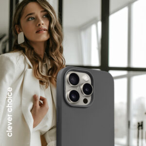 Coque MagSafe Crong pour iPhone 15 Pro titane - case-minute