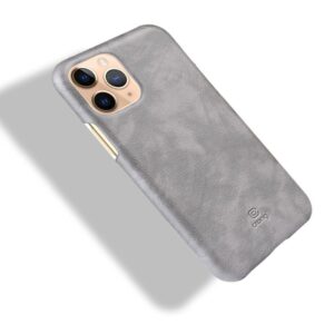 Coque en cuir gris ESSENTIAL Crong pour iPhone 11 Pro - case-minute