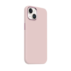 Coque rose MagSafe Crong LUX pour iPhone 15 - case-minute
