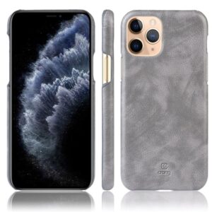 Coque en cuir gris ESSENTIAL Crong pour iPhone 11 Pro - case-minute