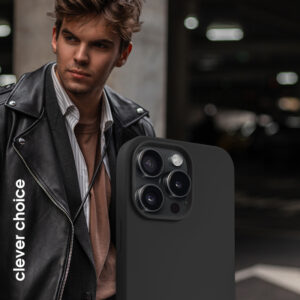 coque magsafe crong pour iphone 15 pro noir - case-minute