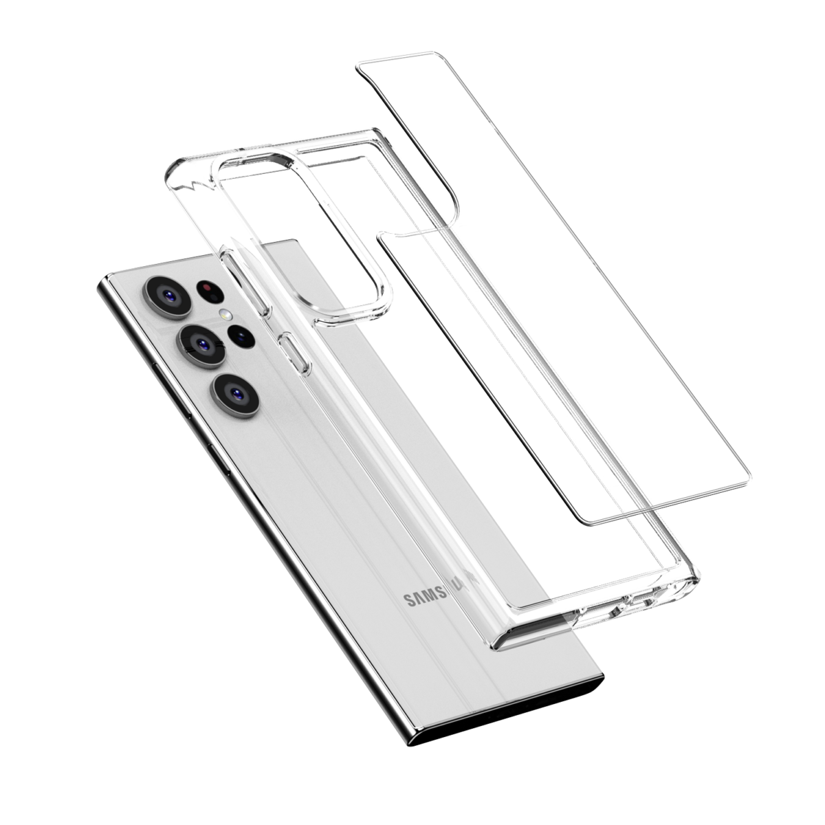 Coque de protection transparente Crong pour Samsung Galaxy S23 Ultra - case-minute
