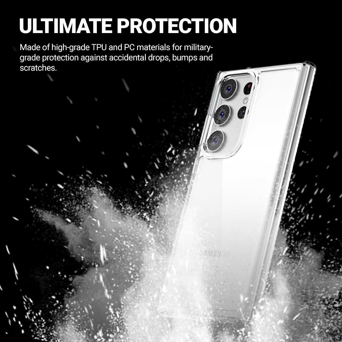 Coque de protection transparente Crong pour Samsung Galaxy S23 Ultra - case-minute