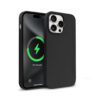 coque magsafe crong pour iphone 15 pro noir - case-minute