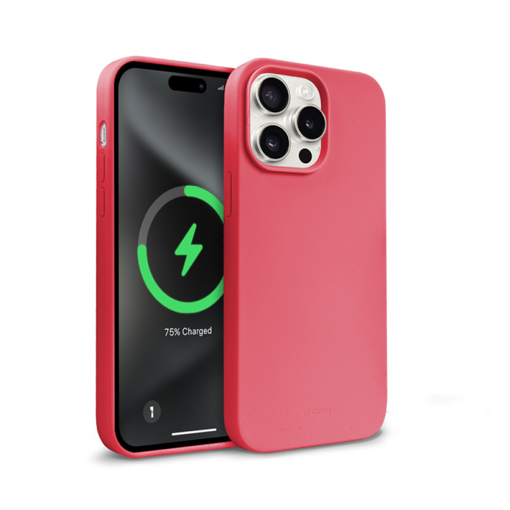Coque MagSafe Crong pour iPhone 15 Pro Max rose - case-minute
