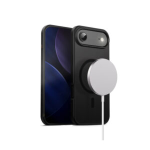 Coque Crong Hybrid Frost MagSafe iPhone Air noire - case-minute