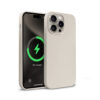 Coque MagSafe Crong pour iPhone 15 Pro Max Pierre Beige - case-minute