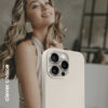 Coque MagSafe Crong pour iPhone 15 Pro Max Pierre Beige - case-minute