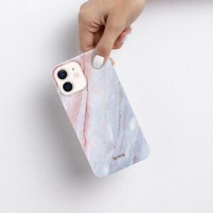 Coque Crong design marbre rose pour iPhone 12 mini - case-minute