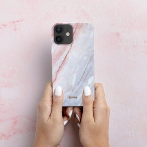 Coque Crong design marbre rose pour iPhone 12 mini - case-minute
