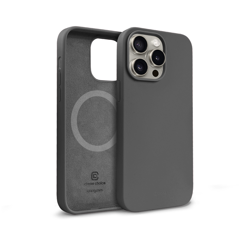 Coque MagSafe Crong pour iPhone 15 Pro Max titane - case-minute