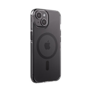 Coque Crong transparente et MagSafe pour iPhone 15 MagSafe noir - case-minute