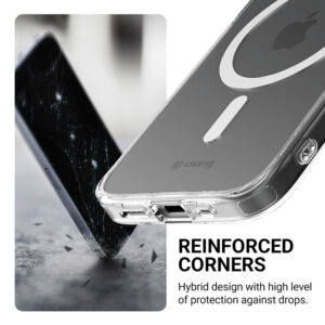 Coque Crong transparente et MagSafe pour iPhone 16e - case-minute