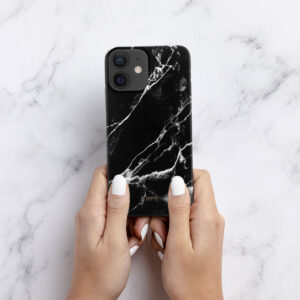 Coque Crong design marbre noir pour iPhone 12 mini - case-minute