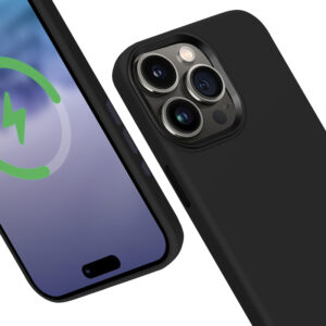 Coque MagSafe Crong LUX pour iPhone 15 Pro noir - case-minute