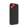 Coque en silicone liquide Crong pour iPhone 14 Plus noir - case-minute
