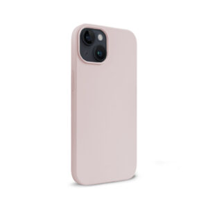 Coque en silicone liquide Crong pour iPhone 14 Plus rose bonbon - case-minute